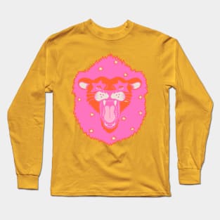 Neon Starry Lion Long Sleeve T-Shirt